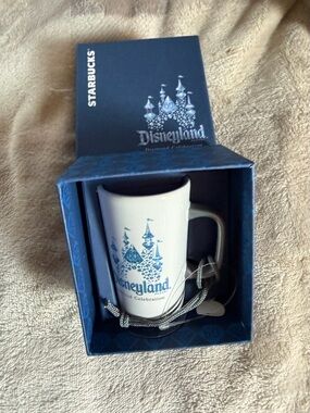 Starbucks x Disneyland White & Blue Commemorative Mug Ornament
